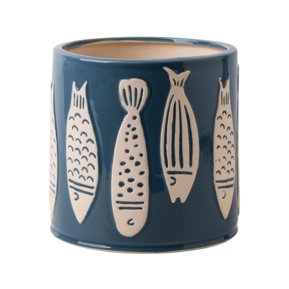 Pot Fishes Embossed