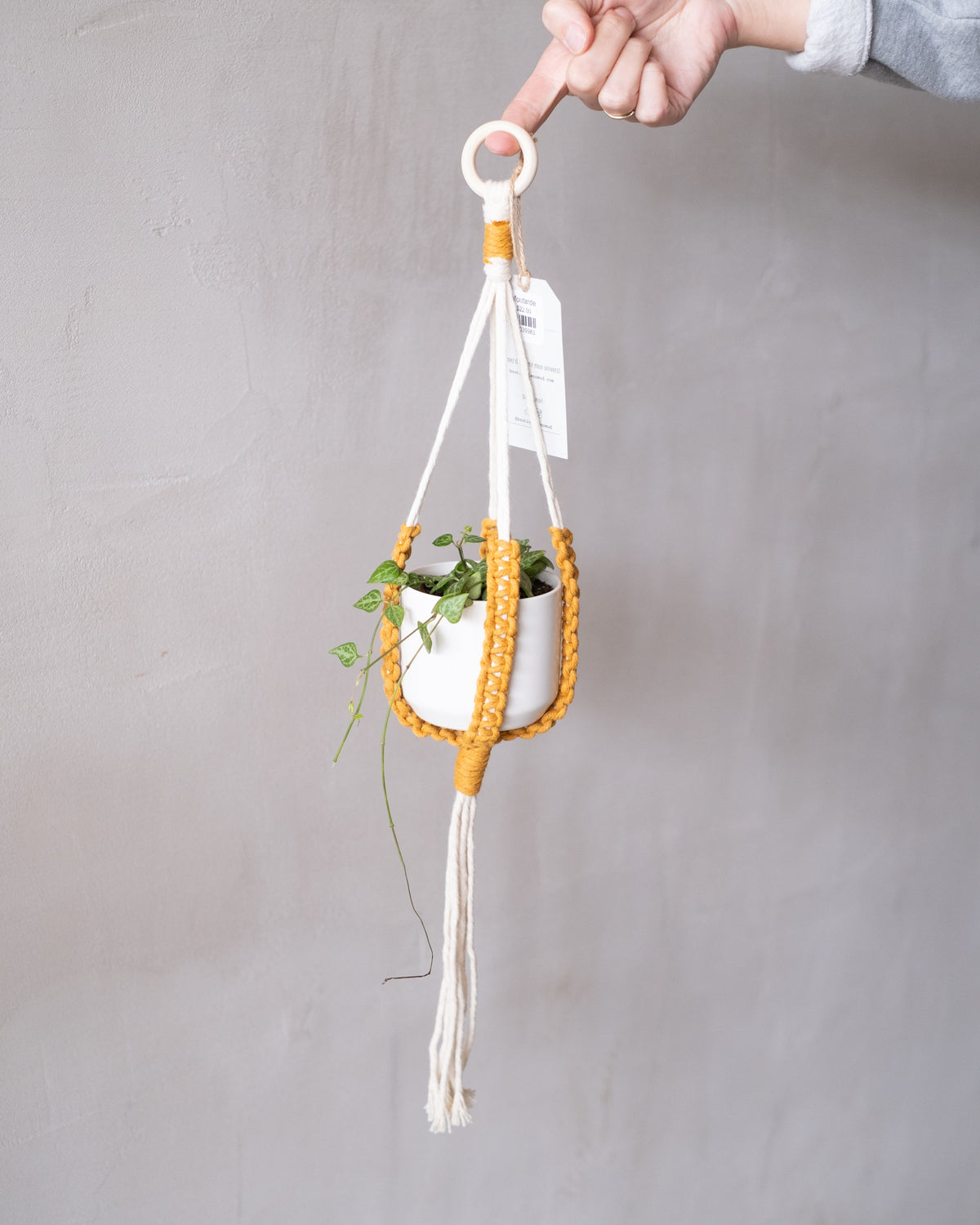 Jardinière en macramé « La petite sereine »