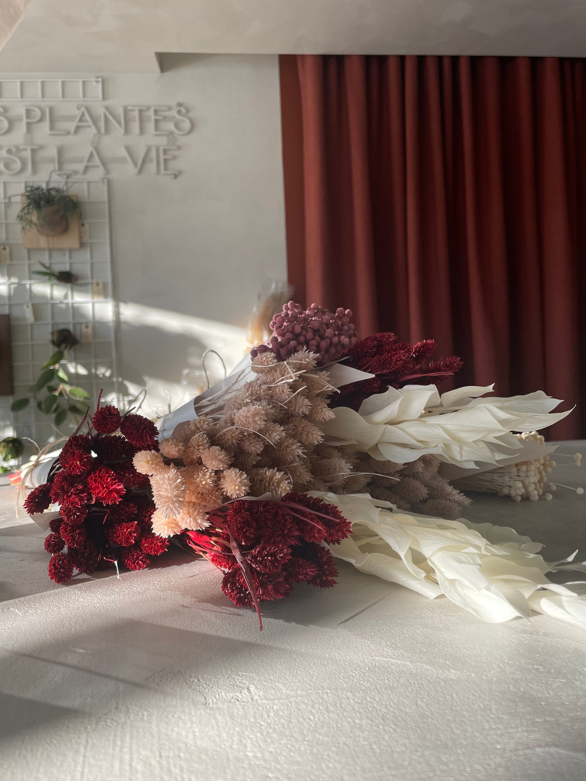 Bouquet de fleurs séchées